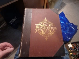 3Z-   1875 #1 edition The ART JOURNAL  appleton & co. 384 pages   10 X 13" - Foto 1 di 7
