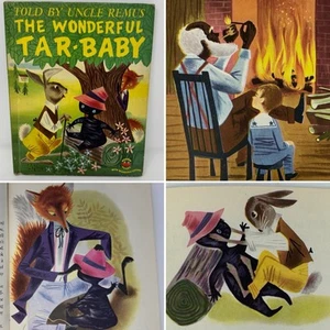 The Wonderful TAR BABY Told By UNLCE REMUS VTG Wonder Book JOEL CHANDLER HARRIS - Picture 1 of 22