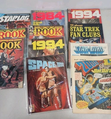 Vintage Fantasy + Sci Fi Magazines Starlog Rook Star Lord Star Trek & More Foto 1 de 4