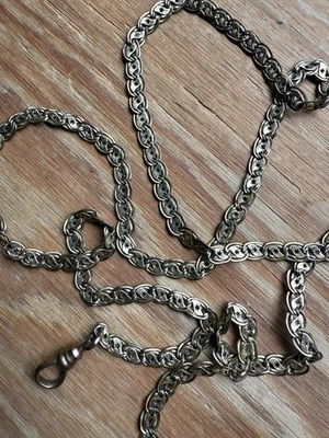 Antigua cadena de libros victoriana georgiana ornamentada Foto 1 de 4