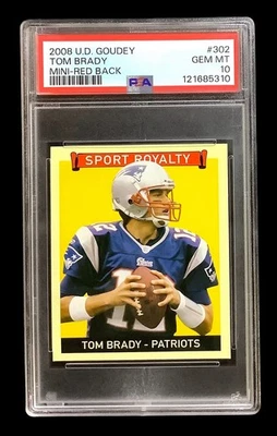 Tom Brady 2008 cubierta superior SSP mini PSA 10 (POP 5) Foto 1 de 2