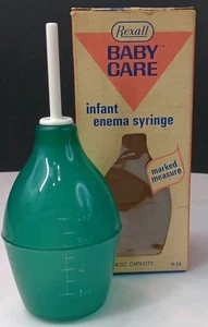 Vintage Rexall Säugling Klistier Spritze 4 Unzen markiert Maß #N24 - guter Zustand - Bild 1 von 13