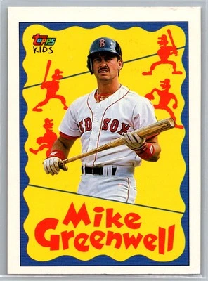 Mike Greenwell 1992 Topps Kids Boston Red Sox #69 - Image 1 of 2