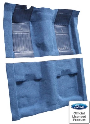 Alfombra Ford Mustang Mach I 1971-1973 - Nylon | Fastback, con inserciones de pony para correr Foto 1 de 3