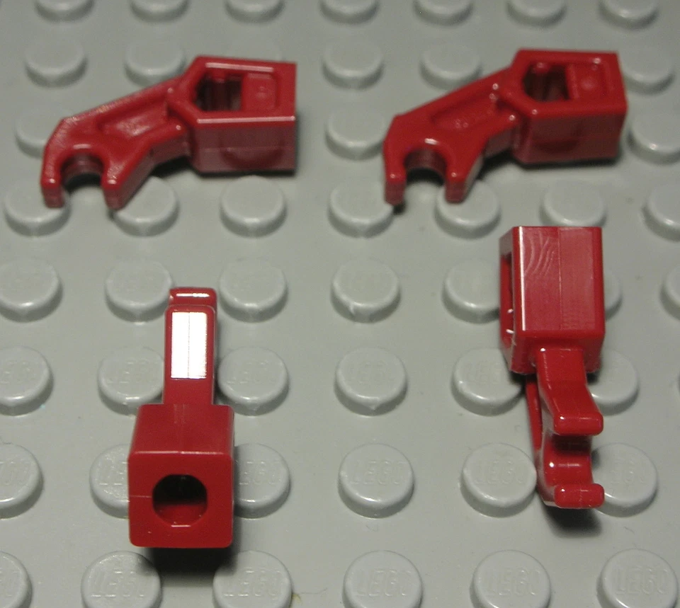 Lego Brazo De Robot Con Clip Rojo Oscuro 4 Piezas - Imagen 1 de 1