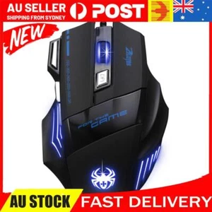 Wired Gaming Mouse 7200 DPI Ergonomic Game Mouse 7 Buttons Optical Mice - Afbeelding 1 van 12