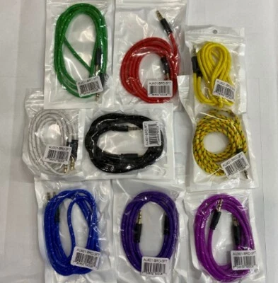 Wholesale 3.5mm Male to Male AUX Cord Audio Stereo Cable for Car Cellphons - Image 1 of 4