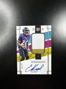 2022 Impeccable Ed Reed Patch Auto /75 (Player worn/used Patch) - Bild 1 von 2