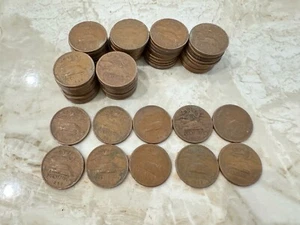 1945 Mexico 20 Centavos Pyramid Of The Sun At Teotihuacan HUGE LOT OF 70 COINS - Picture 1 of 9