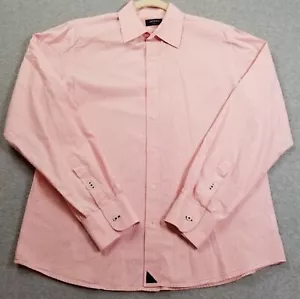 UNTUCKit Button Up Hemd Herren Medium M rosa weiß kariert langarm Preppy Arbeit - Bild 1 von 9