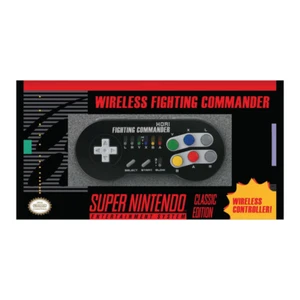 HORI WIRELESS FIGHTING COMMANDER SUPER NINTENDO SNES CLASSIC MINI | CONTROLLER - Picture 1 of 2