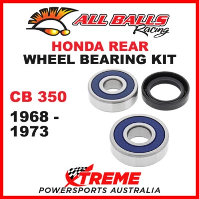 All Balls 25-1335 Honda CB350 CB 350 1968-1973 Rear Wheel Bearing Kit - Image 1 of 2