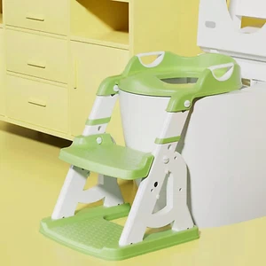 Potty Training Seat with Step Stool Ladder. Ideal Potty Training Toilet for Todd - Picture 1 of 7