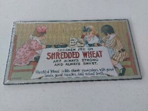 Vintage Nabisco Shredded Wheat Repro Sign Nostalgic Cardboard 1991 Orig Pkg New