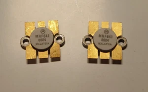 MRF641 PAIR ( Tr. Si 15W 470MHZ) Transistors Late New Motorola - Picture 1 of 2