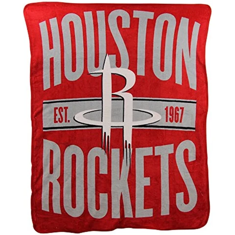 NBA Clear Out Super Soft Plush Throw Blanket (Houston Rockets) Cover