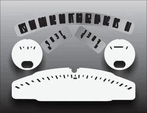 White Face Gauges for 1957-1958 Ford Fairlane - Picture 1 of 4