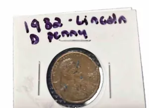 1982 d penny error - Picture 1 of 4