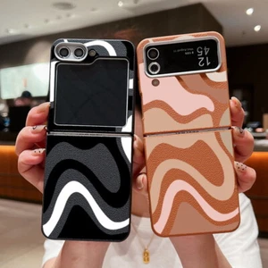 Case For Samsung Galaxy Z Flip6 Flip5 4 3 Pattern Silicone Soft Folding Cover - Picture 1 of 16
