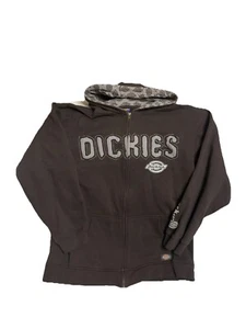 Vintage Brown Dickies Hooded Sweatshirt Boys Size XL - Picture 1 of 3