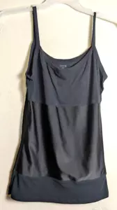 Yummie Nero Light Midriff Stomaco Dimagrante Canotta XL Shapewear Top - Foto 1 di 3