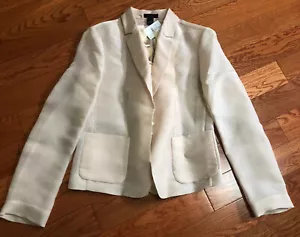 NWT J.Crew Collection Falling Petals Jacket 2 Blush Pink Silk Organza Sheer - Picture 1 of 7