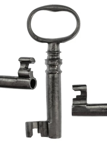 Antique Key - 18th/19th Century Casket/Chest Key with Wire Bow 2⅜" - ref.k504 Cover