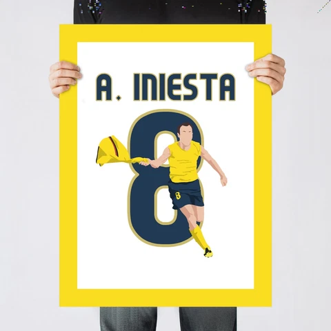 Andres Iniesta Goal, 2009 UCL Semis Barcelona Print/Poster/Wall-Art [Part 3/3] Cover