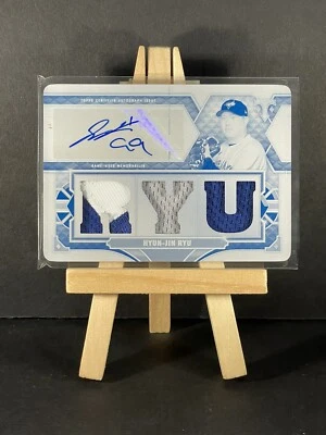 Hyun-Jin Ryu Blue Jays 2022 Topps Triple Threads Auto Relic White Whale 1/1 - Image 1 of 2