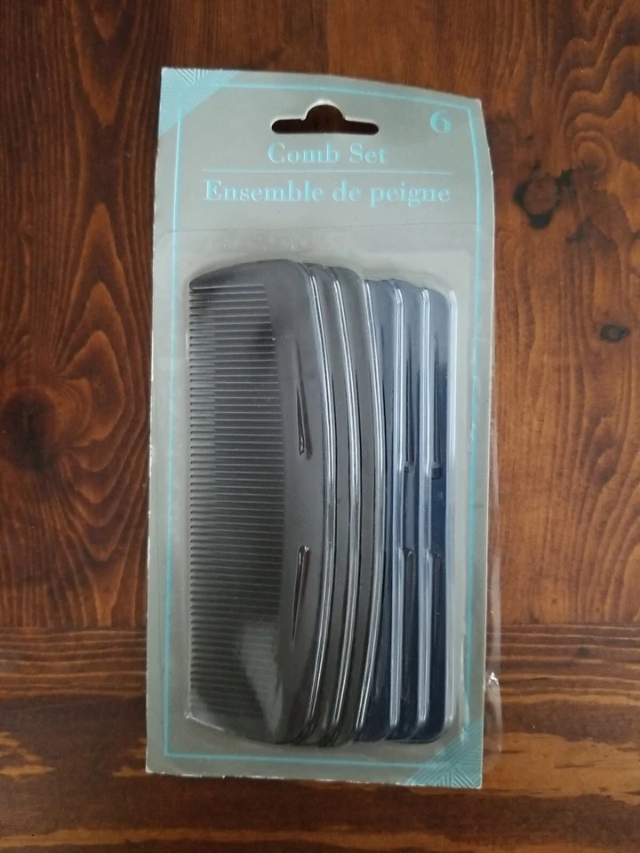 梳子套装(6 PK - 全新),口袋尺寸 — 第 1/1 张图片