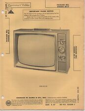 1967 PACKARD BELL 88-21 TELEVISION SERVICE MANUAL PHOTOFACT SCHEMATIC DIAGRAM 
