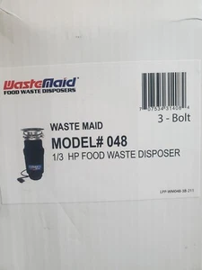 Waste Maid 048 - 1/3 HP Food Waste Disposer - Garbage disposal - w/ Cord 3 Bolt - Picture 1 of 1