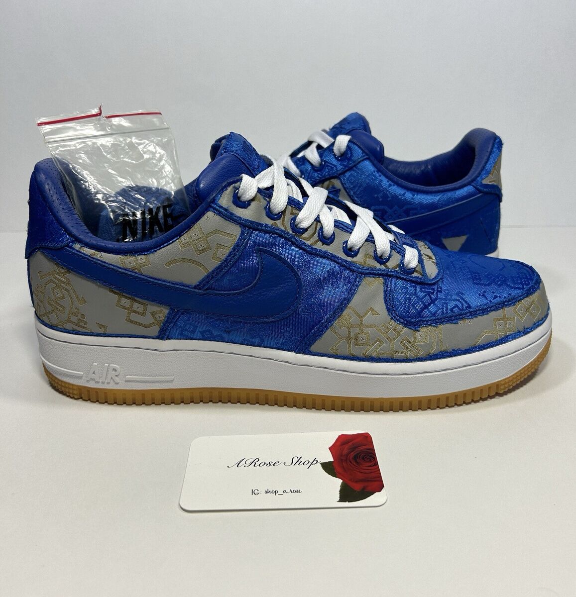 Nike CLOT x Air Force 1 PRM Royal Silk for Sale Nike CLOT x Air Force 1 PRM Royal Silk for Sale