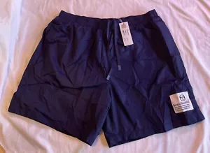 Pantaloncini Sergio Tacchini Verenna Tennis Sportivi Foderati in Rete 2 XL Blu Marittimo Nuovi con etichette - Foto 1 di 15