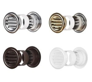 Badezimmer Tür Belüftung Grille 40mm / Möbel Rund Belüftung Abdeckung - Picture 1 of 7