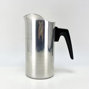 Vtg Danish 1960s MCM Aluminium Pitcher Jug Silver Erik Herlow Design Barware - Picture 1 of 11