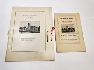 Iglesia Episcopal de San José Detroit MI 1927 Programa de Dedicación Libro A1 - Imagen 1 de 9
