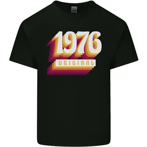Retro 49th Birthday Original 1976 Mens Light Cotton T-Shirt - Picture 1 of 3