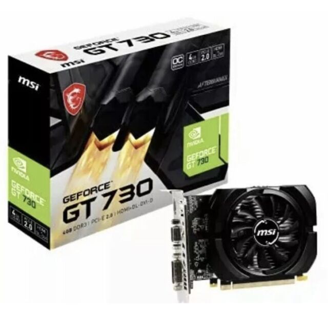 MSI GeForce GT 730 Fermi DDR3 128-bit 2GB DirectX 12 (N730 2GD3V3) 