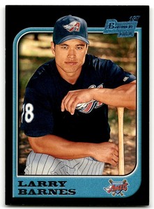 1997 BOWMAN LARRY BARNES RC ANAHEIM ANGELS #322