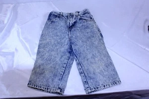 Girls Blue Jean Capri's Crop Pants Acid Washed High Waist Size 10 by Palmetto's  - Picture 1 of 7
