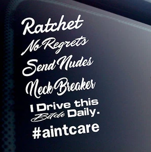 6 PACK CAR STICKER DECAL LOT TUNER LOW EURO JDM BOOST DRIFT KDM FLUSH RACING - Picture 1 of 3