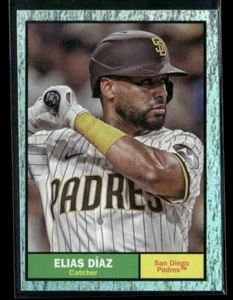 2024 Topps Archives #74 Elias Diaz Aqua Sparkle Foilboard #'d /75 - Picture 1 of 2