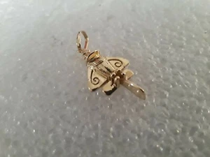 Altes Maya Flugzeug 24 kt Gold über .999 Silber.Anhänger. - Bild 1 von 4