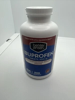 Ibuprofeno Berkley Jensen 200 mg - 500 Comprimidos FECHA DE CADUCIDAD: 04/2026 Foto 1 de 3