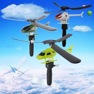 Helicopter Toy Pull String Handle Helicopter Educational Outdoor Toy for Kids - Picture 1 of 8