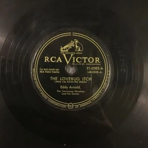 78 RPM RECORD -EDDY ARNOLD -THE LOVEBUG ITCH / A PRISON WITHOUT WALLS -1950 - Picture 1 of 4