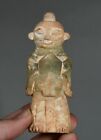9.5CM Old Chinese Natural Hetian Jade Palace Noble  Peole Person Man Statue