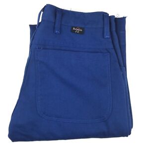 NEW BULWARK FR Extreme Flame Resistant Blue Unhemmed Work Pants Size 28 
