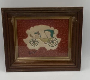 Framed Trapunto Art, Buggy Dimensional Art, Berte - Picture 1 of 10